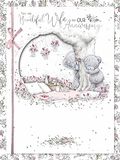 Me to You Tatty Teddy 'Beautiful Wife' Luxe Boxed Handgemaakte Bruiloft Verjaardagskaart - Officiële Collectie ABL01016