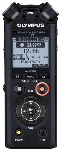 Olympus OM System LS-P5 Mobiele audiorecorder Zwart