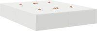 vidaXL Opbergbedframe Wit 160 x 200 cm Bewerkt Hout