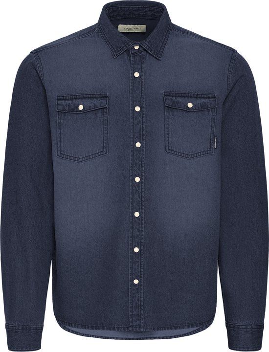 Blend Dargo Denim Shirt Heren Lange Mouwen Casual Katoen Donkerblauw L