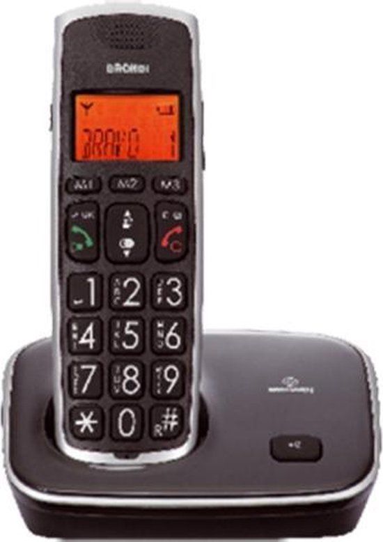 Brondi Bravo Gold DECT Nummerherkenning Zwart