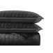 Vera Wang Kingsize spreiset, superzachte beddengoedset met bijpassende sierkussenhoezen, moderne slaapkamerbenodigdheden, zwart (Diamond Black), kingsize