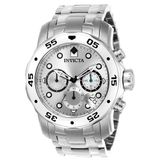 Invicta Pro Diver - Automatisch herenhorloge van roestvrij staal - 48 mm, zilver.