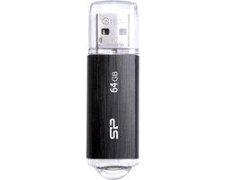 Silicon Power Ultima U02 - 64 GB USB 2.0 Flash Drive - Black