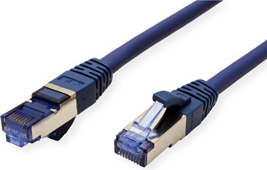 VALUE Patchkabel Kat.6A (Class EA) S/FTP (PiMF), LSOH, blauw, 15 m