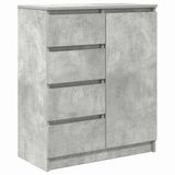 vidaXL Dressoir met laden, betongrijs, 71 x 35 x 84 cm, spaanplaat