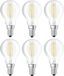 Osram 6 x LED Filament Leuchtmittel Tropfen 4W = 40W E14 klar 470lm 840 Neutralweiß 4000K