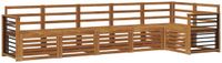 vidaXL - Bank loungeset - 6 zitplekken - Naturel - Polyester