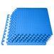 ProsourceFit Puzzel oefenmat ½ inch, EVA in elkaar grijpende schuimvloertegels voor thuissportschool, mat voor thuistrainingsapparatuur, vloerbekleding voor kinderen, blauw, 60 x 60 cm x 60 cm, 6