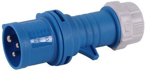 Fluxon CEE Stekker - 3 polig - 250 Volt - 16 Ampere - Fluxon