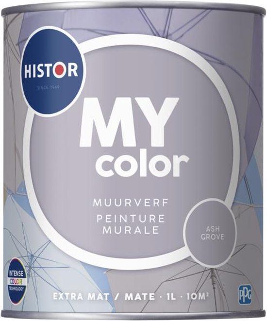 Histor MY Color Muurverf Extra Mat - 1L - Ash Grove - Grijs