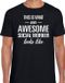 Bellatio Decorations Shoppartners Bv Awesome Social worker / geweldige maatschappelijk werker cadeau t-shirt zwart - heren - kado / verjaardag / beroep shirt M