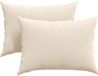 vidaXL - Zitkussens - 2 stuks - Stof - Beige - 70 x 50 cm
