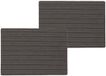 Wicotex Placemats Othos - 12x stuks - zwart - 30 x 43 cm - anti slip laag - Teflon coating toplaag