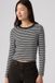 Levi's T-shirt à manches longues Essential - Femme - S - Noir / Bliss Stripe Anthracite Night