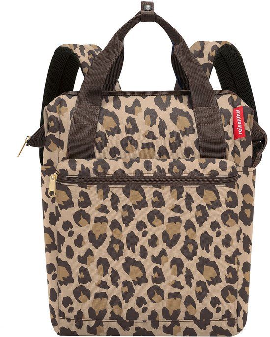 Reisenthel Allrounder R Rugtas - 12L - Leo Macchiato Bruin - 15.6 inch Laptopvak - Unisex