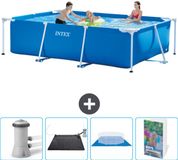Intex Rechthoekig Frame Zwembad - 300 x 200 x 75 cm - Blauw