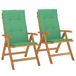 vidaXL Tuinstoel Polyester Groen Gecapitonneerde Zitting 8 Stuks