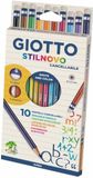 Giotto Kredki Stilnovo + gumka + temperówka