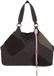 Fritzi aus Preußen shopper schoudertas Izzy Medium Limited Happy Flocked Soft Coffee donkerbruin