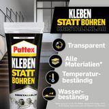 Pattex Krachtige lijm Plakken in plaats van boren Kristalhelder, 90 g