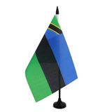 AZ FLAG Tafelvlag Zanzibar 21x14 cm Polyester 100D Plastic Voet