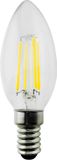 Maclean LED filament lamp E14, 6W, warm wit 3000K, 806lm, C37 kaars
