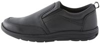 Next Jongens Leren Schoolloafers met Brede Pasvorm (G) Zwart