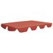 Auvent de remplacement pour banc à bascule 150/130x105/70cm terre cuite
