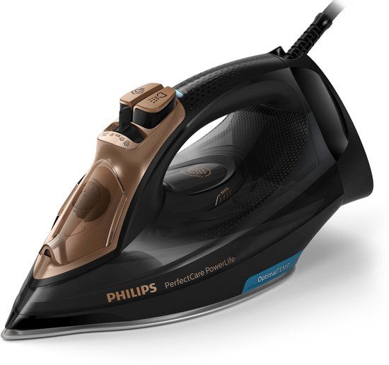Philips GC3929/64 PerfectCare PowerLife Stoomstrijkijzer Zwart/Bruin