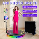 NONE Photoaton Photo Booth with D.Leli Platform, Rotation Included, Inactive Video Booth, Camera Booth for Weddings, Events, 360°
