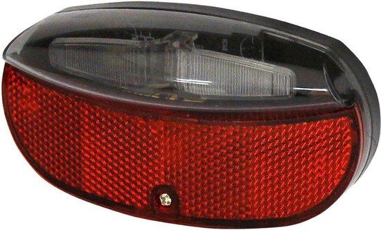 Union LED Achterlicht - Batterij - 80mm - Rood/Zwart
