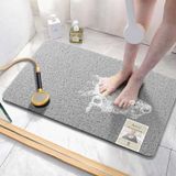 Asvin Zachte getextureerde badmat, douche, kuipmat, 85 x 40 cm, ftalaatvrij, antislip comfortabele badmatten met afvoer, PVC Loofah badmatten voor natte ruimtes, sneldrogend