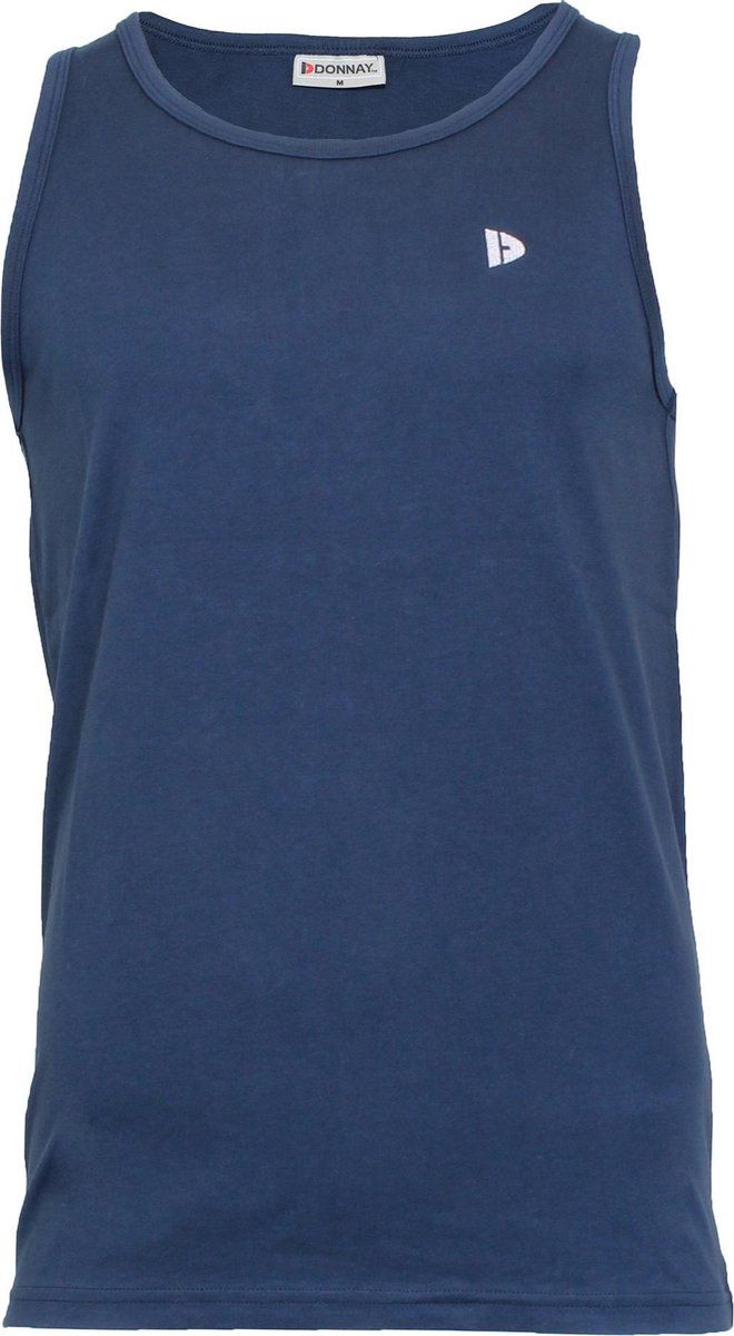 Donnay Muscle shirt - Tanktop - Heren - Maat S - Navy - Katoen