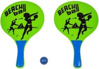 Summertime Houten beachball set vert avec beachball print
