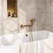 Brauer Gold Carving Thermostatische Inbouw Badkraan Badvulcombinatie
