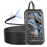VEVOR Industriële endoscoopcamera met drievoudige lens, 1080p-display, 8 + 2 lampen, waterdicht conform IP67, voor auto's, loodgieterswerkzaamheden (5 m kabel, 32 GB kaart), 159 x 88 x 28 mm, 2000 mAh