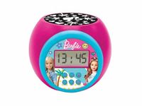 LEXIBOOK Barbie Projector wekker met snooze-functie en alarmfunctie, nachtlampje met timer, LCD-scherm, werkt op batterijen, RL977BBLXB