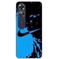 Oppo Etui Nike logo zwart en blauw Maniacase