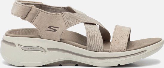 Skechers Go Walk Arch Fit Zandal - Tre - Women's Sandals - Taupe - Size 41