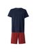 Emporio Armani Pyjama kort navy / rood