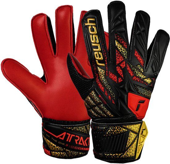 Reusch Attrakt Solid Junior Goalkeeper Gloves Gold-Black