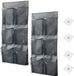 Famanu – Distributeur de sacs à déjections canines avec clip - Porte-sacs à déjections canines pour laisses - Porte-sacs à déjections canines - Tissu léger pour animaux de compagnie - Course à pied - Marche (gris)