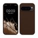 kwmobile telefoonhoesje geschikt voor Google Pixel 10 / Pixel 10 Pro - Hoesje met siliconen coating - Smartphone case in chocoladebruin