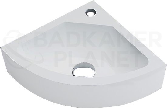 Badkamerplanet SOLID SURFACE FONTEIN CORNER 30X30X10 CM