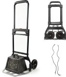 Merkloos Relaxdays Steekwagen opvouwbaar - tot 120 kg - zilver-zwart
