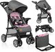 Lionelo Emma Plus Buggy - Roze - Compact en Lichtgewicht - Tot 15 kg