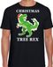 Bellatio Decorations Christmas tree rex Kerstshirt / Kerst t-shirt zwart voor heren - Kerstkleding / Christmas outfit M
