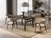 PLOTY Table repas extensible chêne foncé