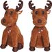 Rendier gonflable marron blanc rouge pour intérieur et extérieur 1 pièce(s) Noël Animaux